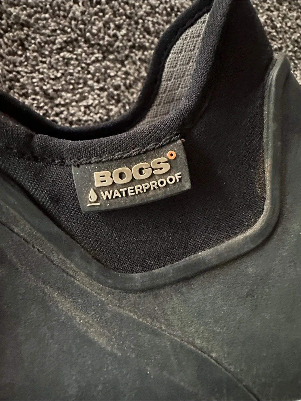 Bogs Men's Black Chelsea-Style Rain Waterproof Ankle Boots Size 13 Fishing Work